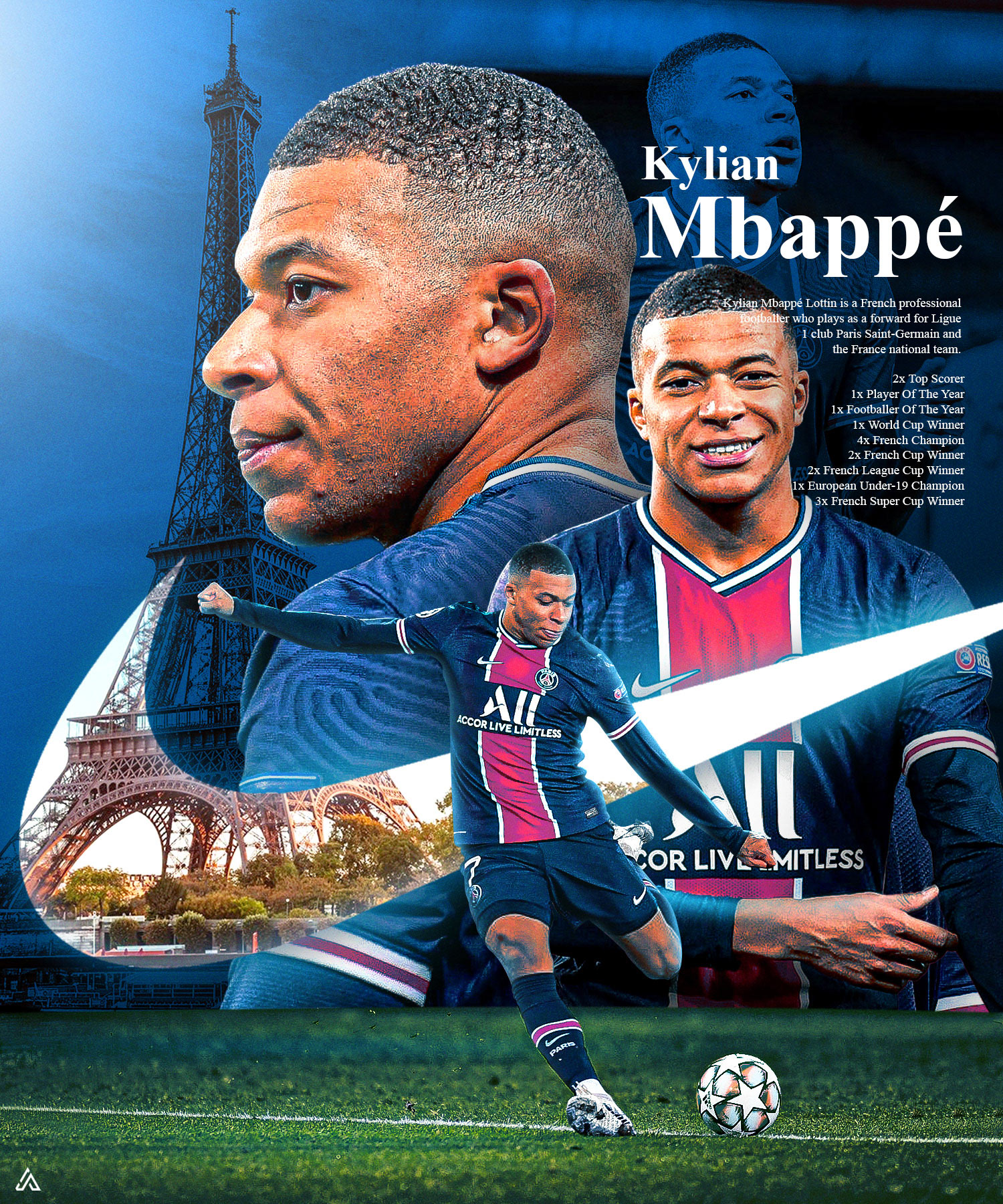 wallpaper 4k Kylian Mbappé
