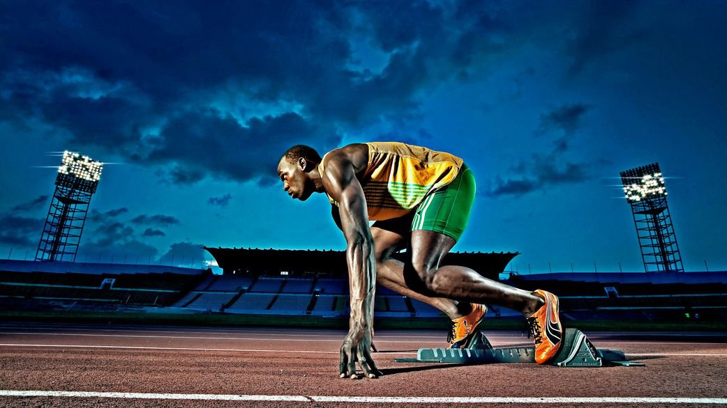wallpaper 4k Usain Bolt