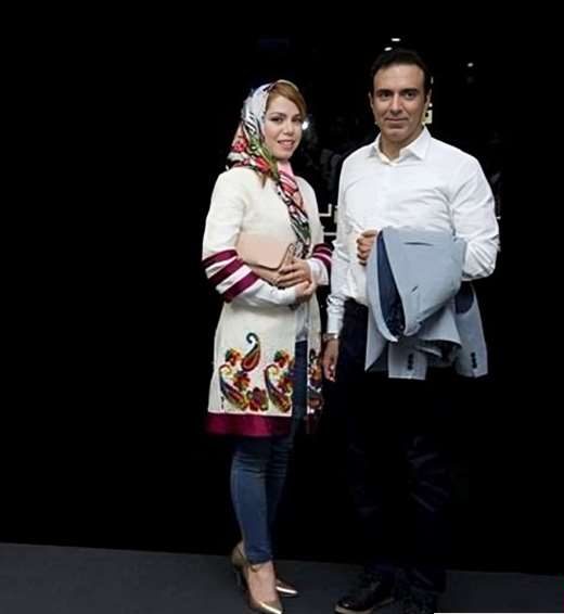 عکس مزدک میرزایی و همسرش