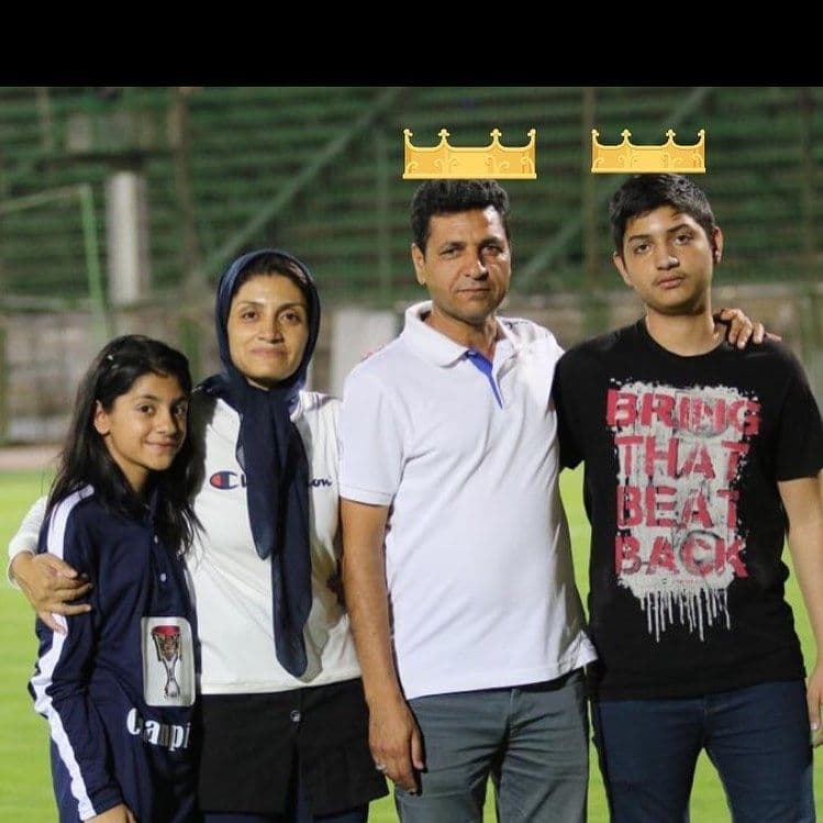 مرضیه جعفری وهمسرش 