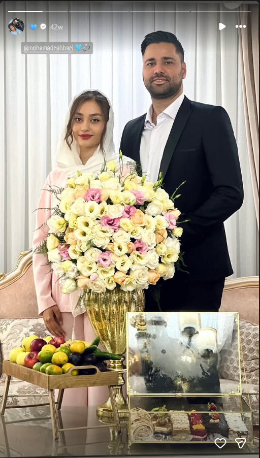 عکس خواستگاری مبینا حیدری