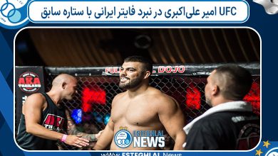 امیر علی‌اکبری در نبرد فایتر ایرانی با ستاره سابق UFC