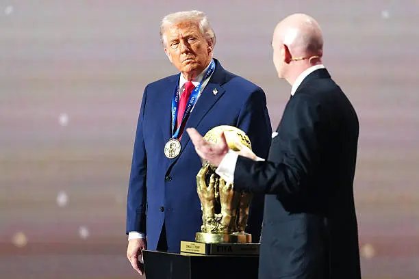 مشارکت ترامپ در رویداد بزرگ فوتبال مشارکت ترامپ در رویداد بزرگ فوتبال