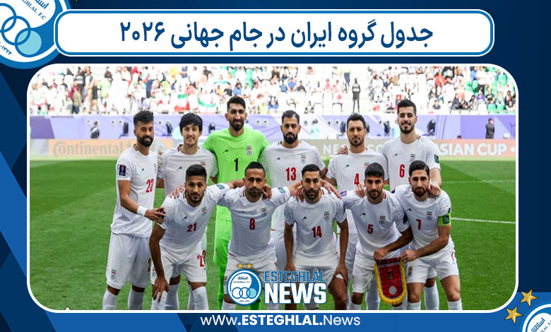 جدول گروه ایران در جام جهانی ۲۰۲۶ جدول گروه ایران در جام جهانی ۲۰۲۶